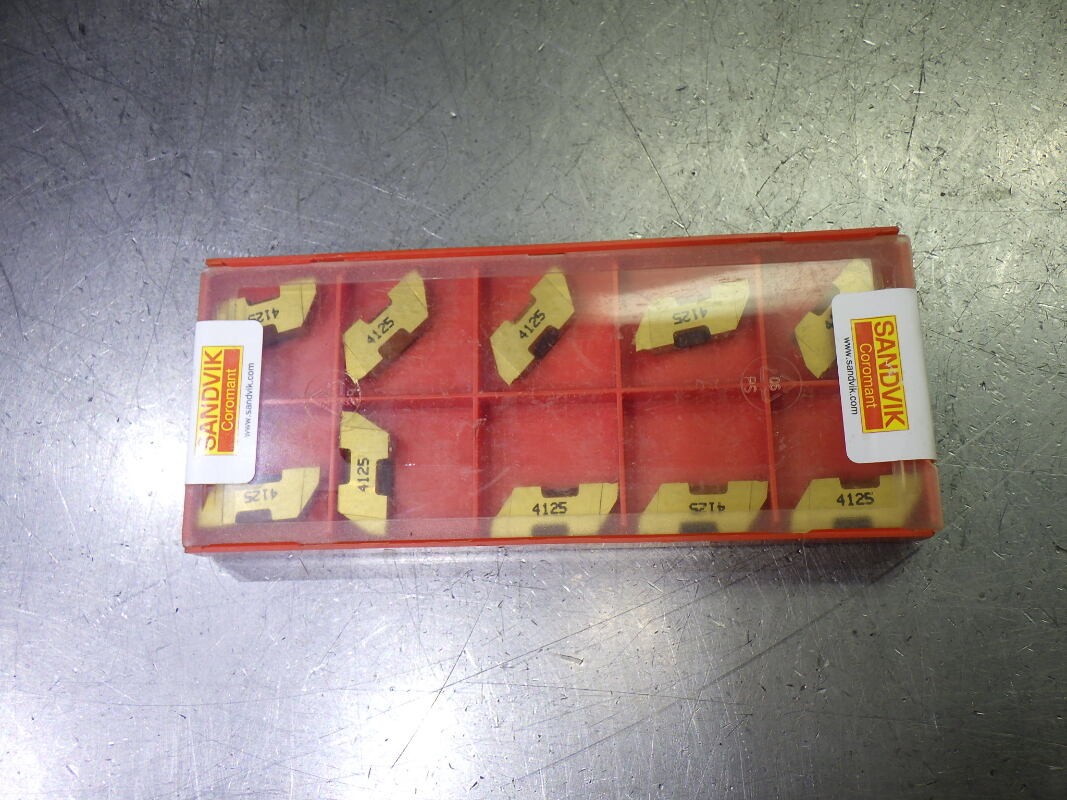 Sandvik Carbide Grooving Inserts QTY10 TLGP-3047L 4125 (LOC2083A)