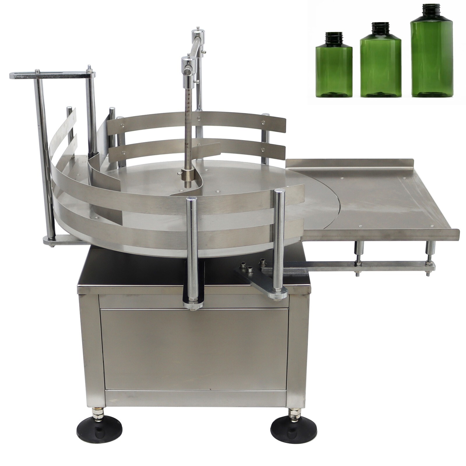 23.6″ Automatic Bottle Accumulation Table Bottle Unscrambler Collecting Machine