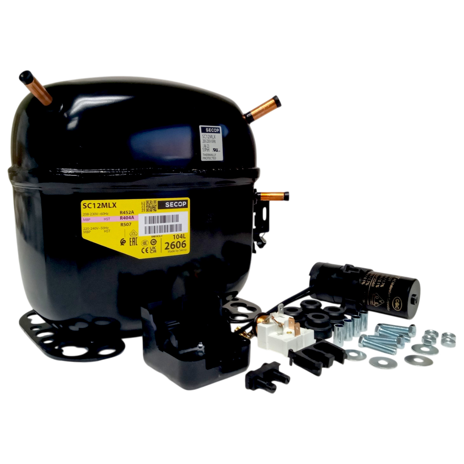 Secop SC12MLX.2 Secop Compressor R404A R507 1/2+HP 240V
