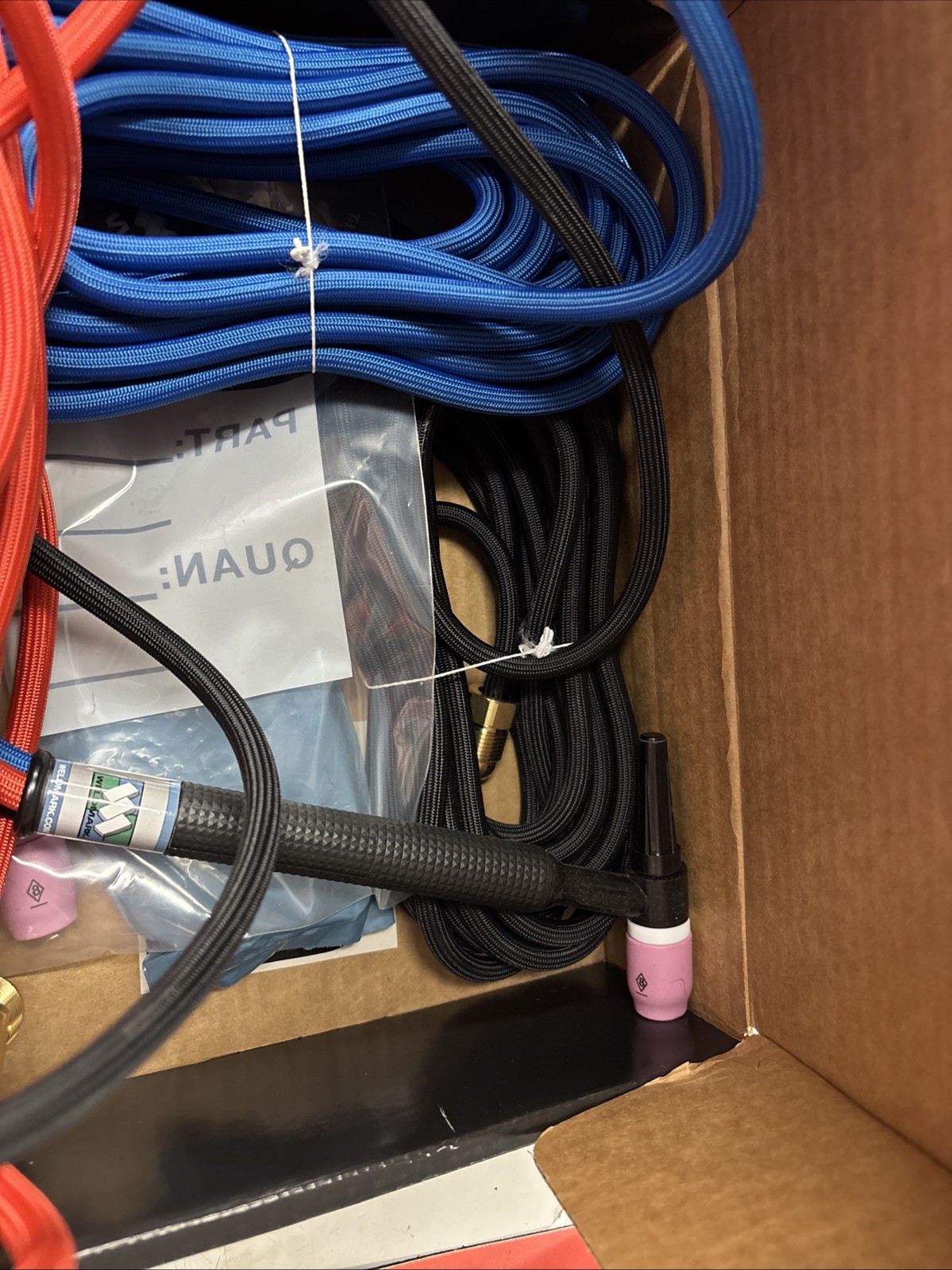 CK20 Water Cooled TIG Torch Kit 250A 25′ 3-Pc Super-Flex CK20-25SF