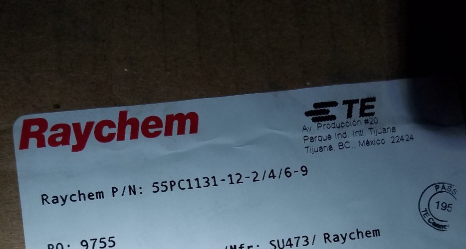 Raychem 55PC1131-12-2/4/6-9 12/3C Shielded ETFE/Tefzel Cable 150C White /10ft