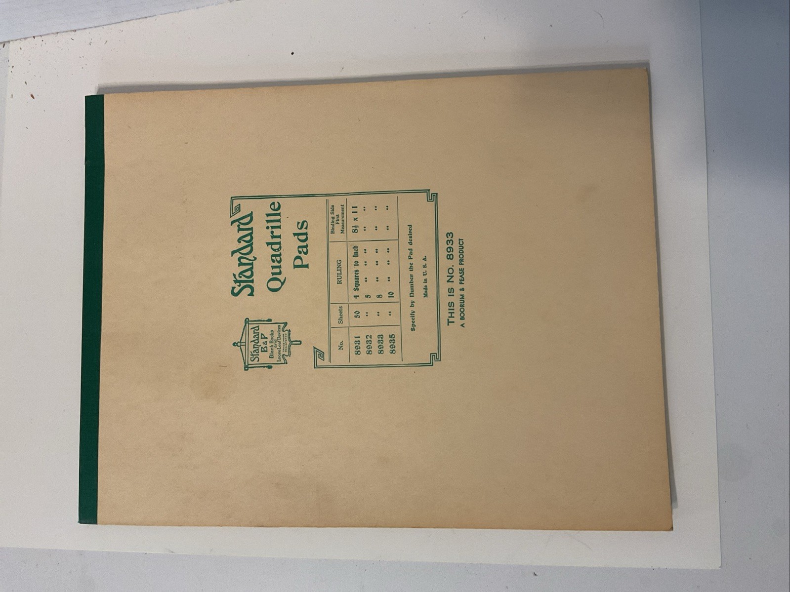 Boorum & Pease Quadrille Pad