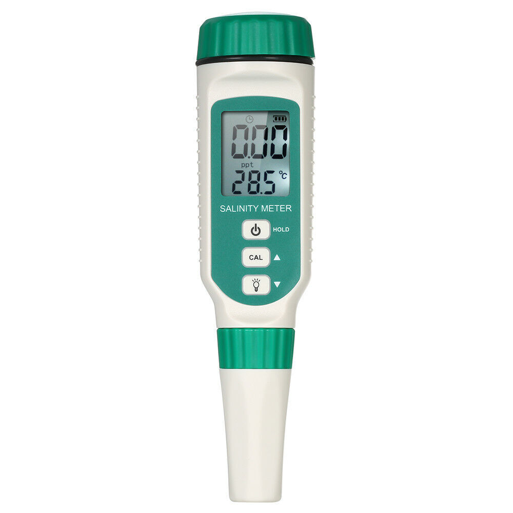 LCD Digital Salinity Meter Salinity Refractometer Tester for Aquarium Water W8U4