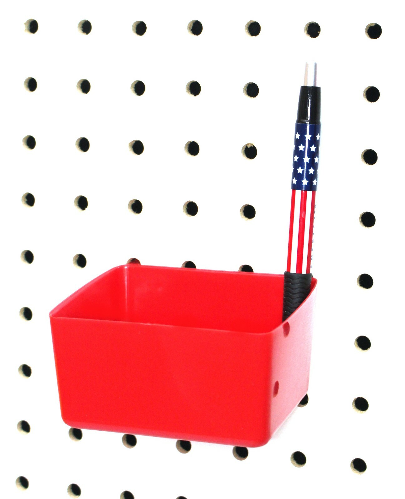 Small Plastic Pegboard Storage / Part Bins – Black Pink Orange Red or Yellow