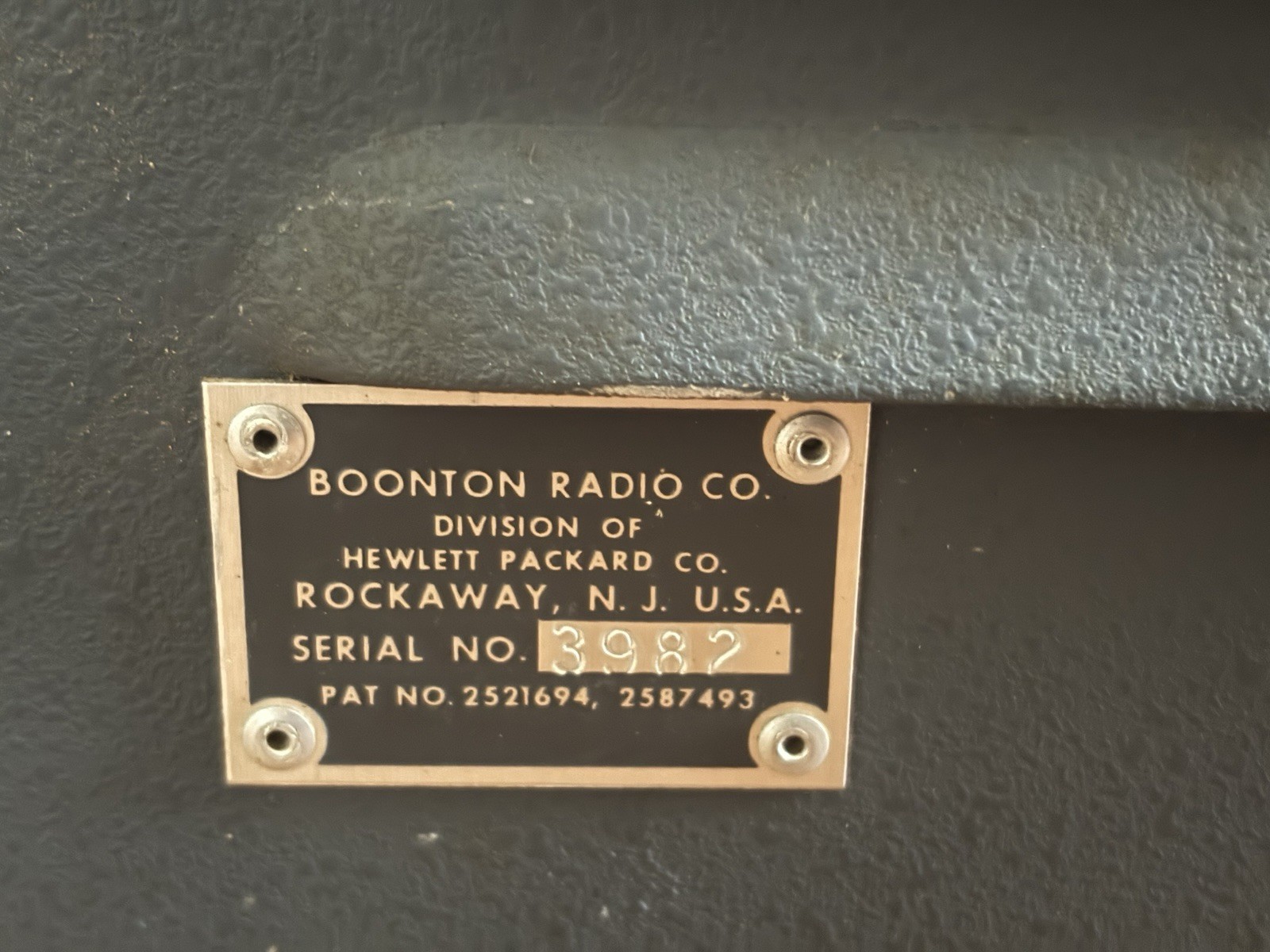 Boonton Radio 250-A RX meter 0.5MHz-250MHz