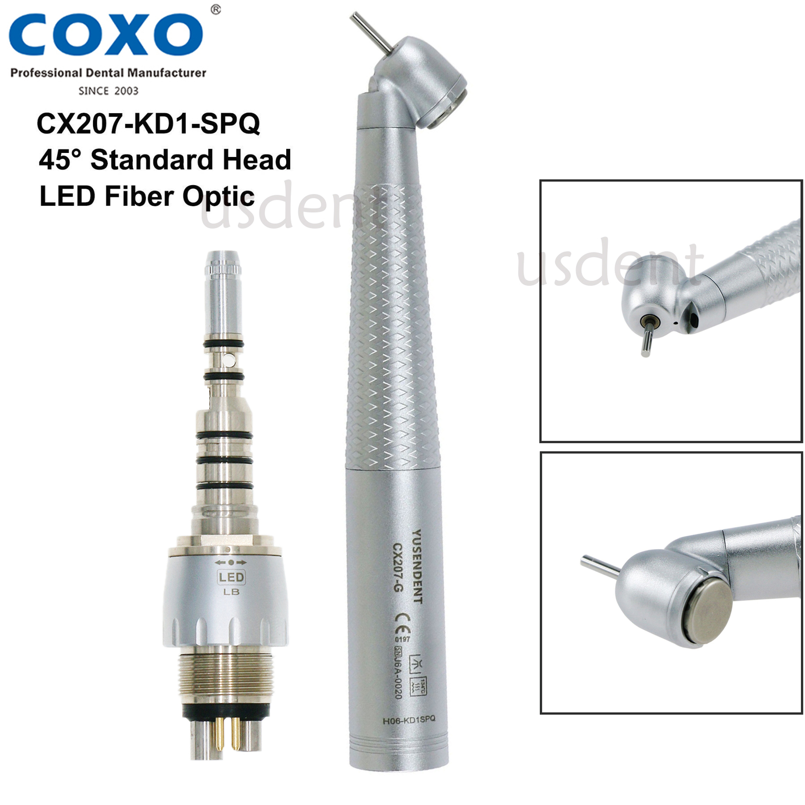 BEING COXO Dental Surgical 45° High Speed Handpiece Fiber Optic KaVo MULTIflex