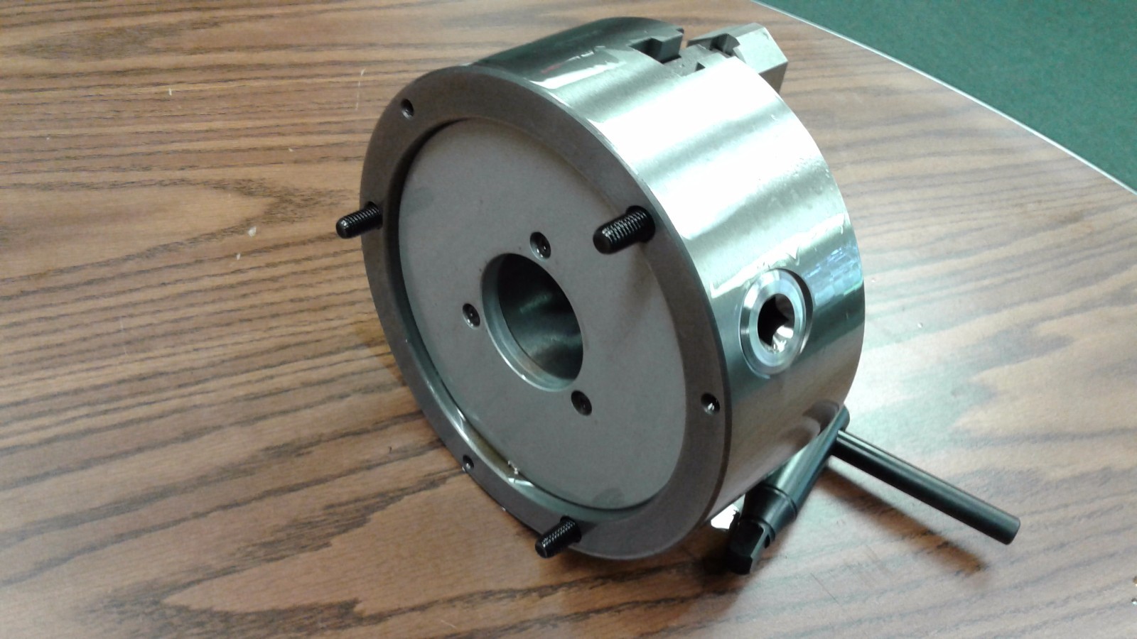 6″ 3-JAW SELF-CENTERING LATHE CHUCK front mounting for rotary table #0603F0-FM
