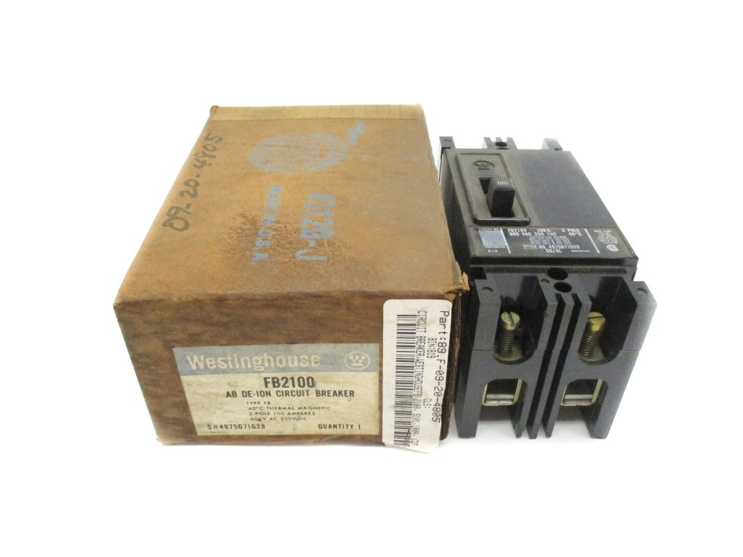 WESTINGHOUSE FB2100 600VAC 100A NSMP