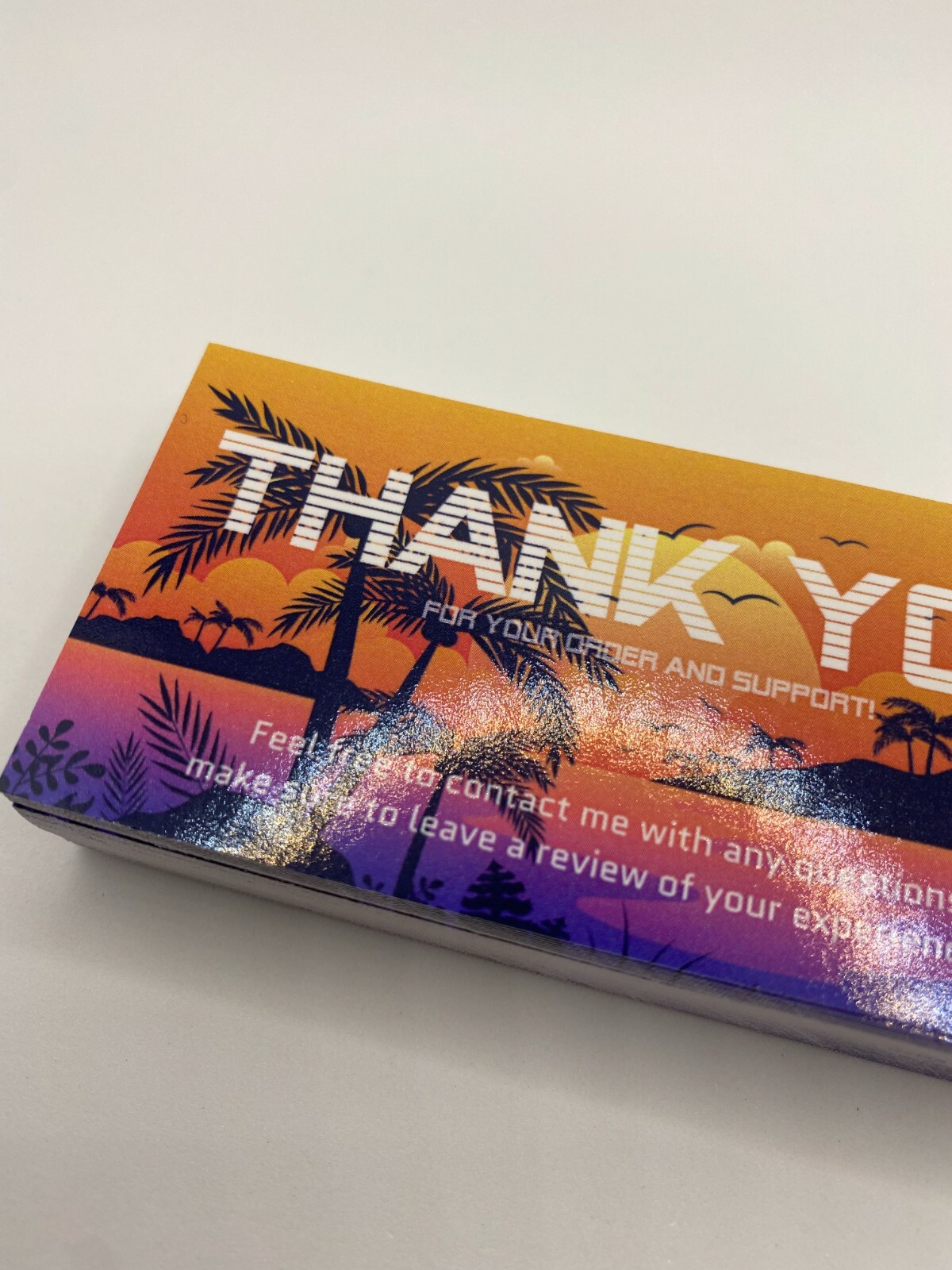 Small Business Thank You For Your Order Business Cards – 25/50/100/200 Pieces