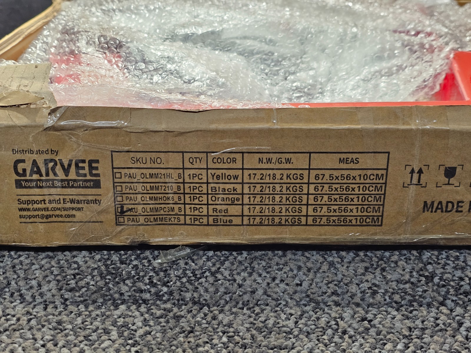 Garvee PAU-OLMMPC3M Engine Crane Base Only, Red Steel *PICTURED ITEM ONLY*