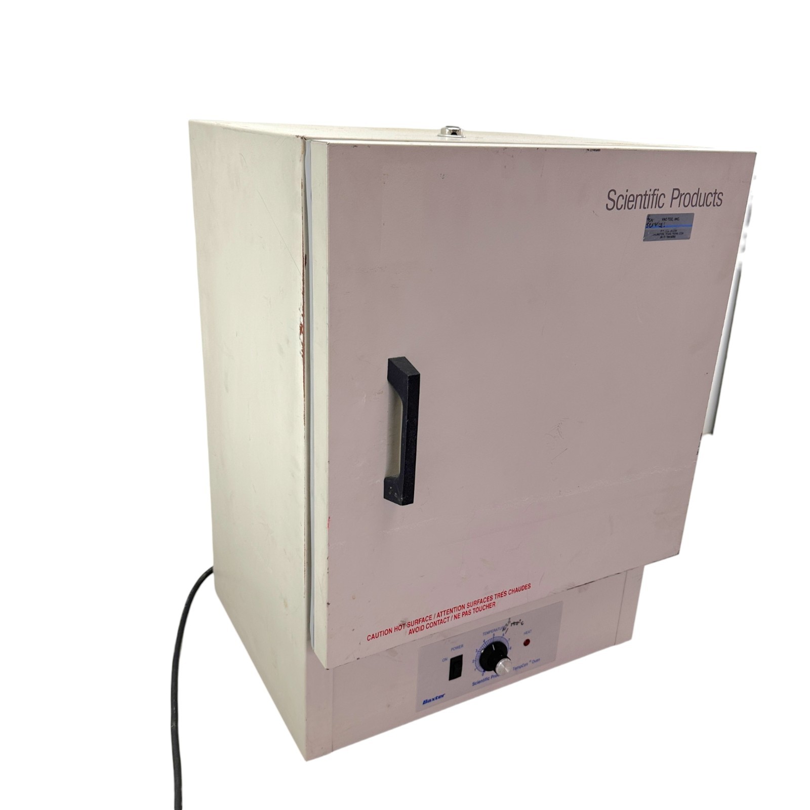 Baxter Scientific Products TempCon Lab Oven Benchtop 3-Shelf