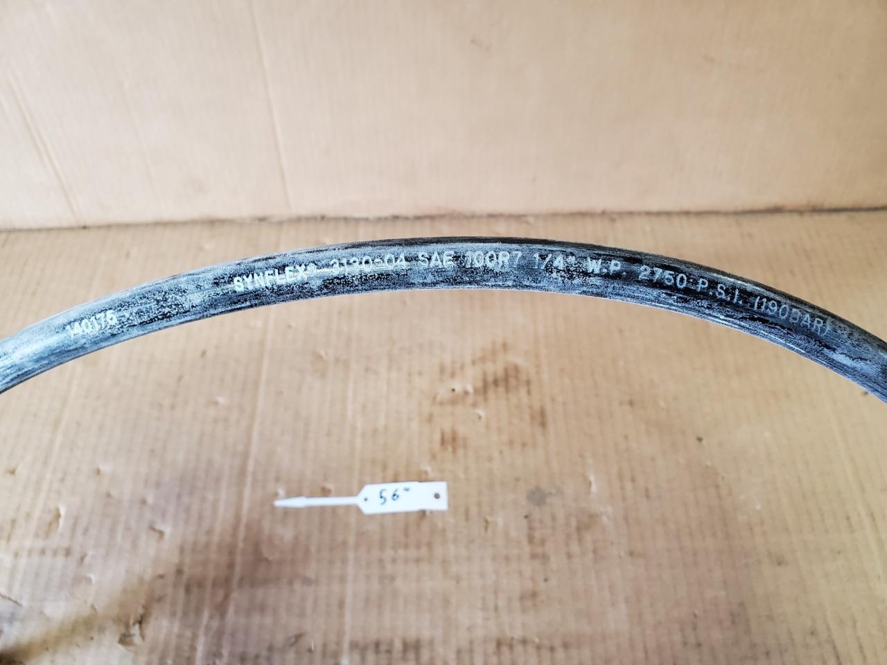 *5 pack* NOS 1/4″ x 56″ Hydraulic Hose 1/4″ Male NPT 2750 PSI Synflex *Lot of 5*