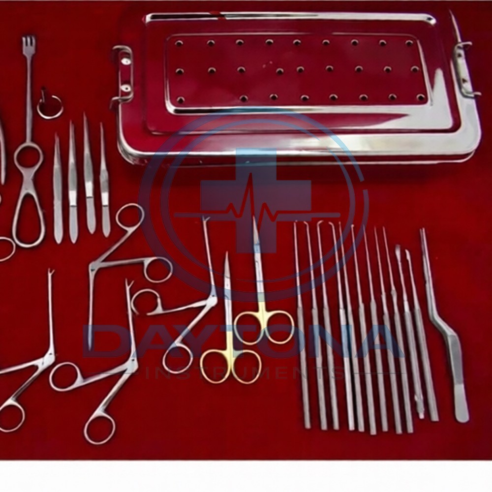 Complete 30 Piece Set of Endoscopic ENT Instruments