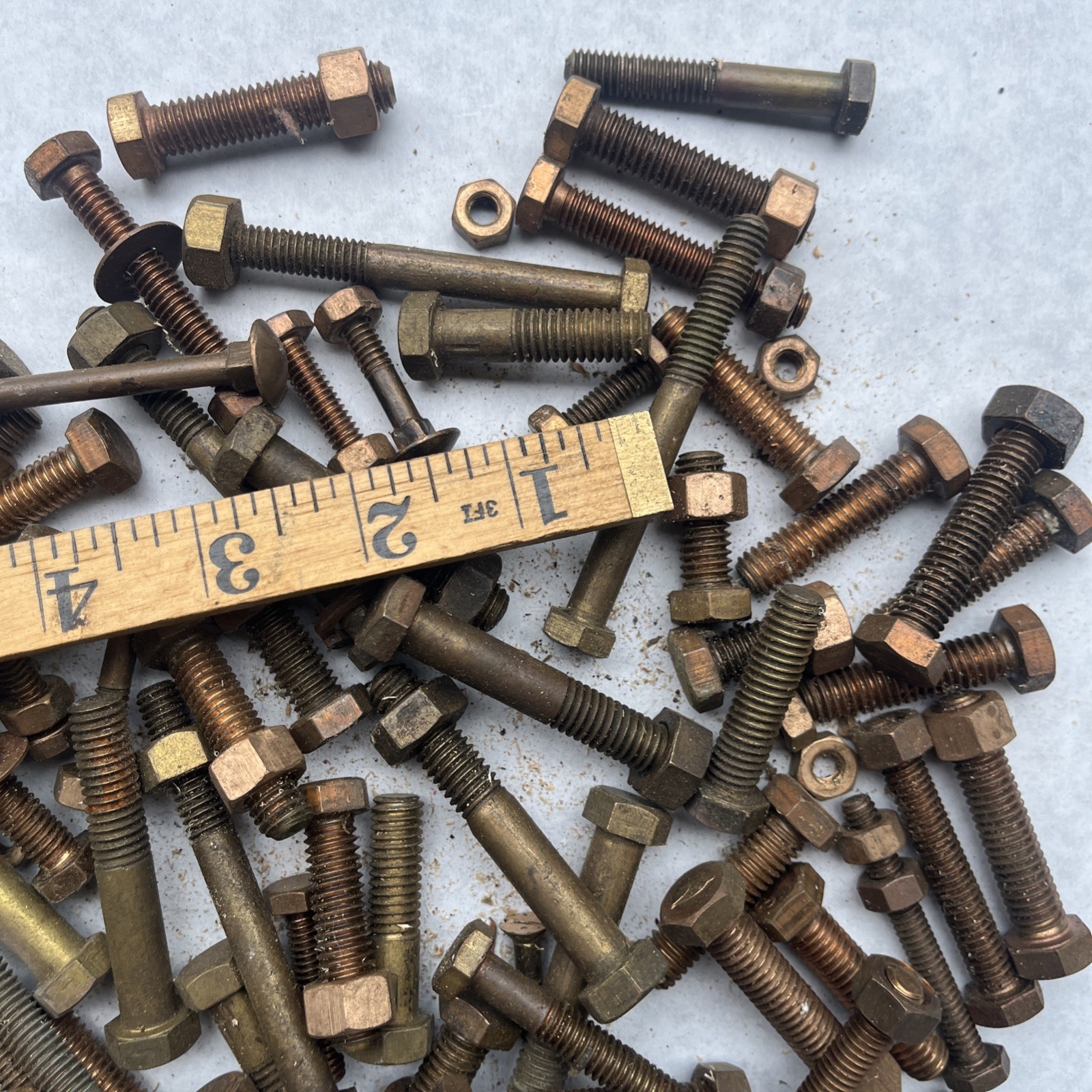 Over 5 Pounds Brass Bronze Cap Screws Etc 1/4 ,5/16 ,3/8