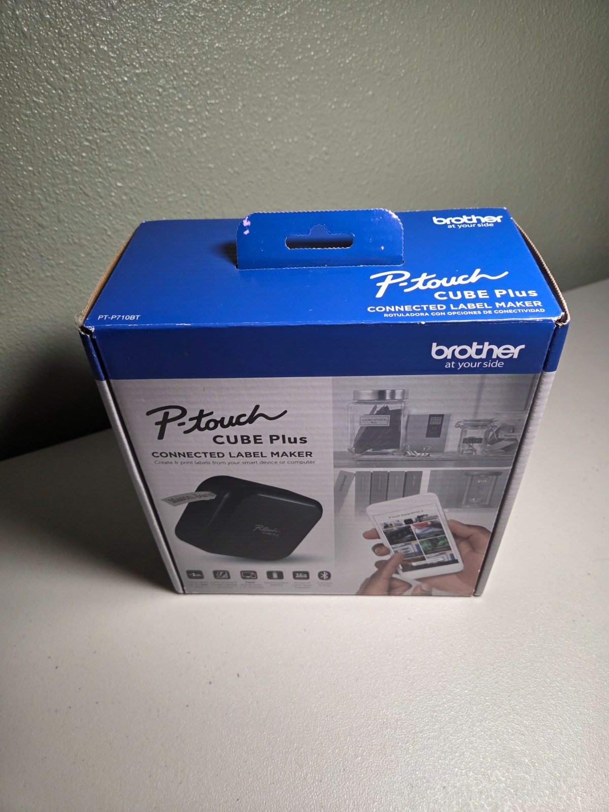 Brother PT-P710BT P-Touch Cube Plus Versatile Label Maker with Bluetooth Wireles