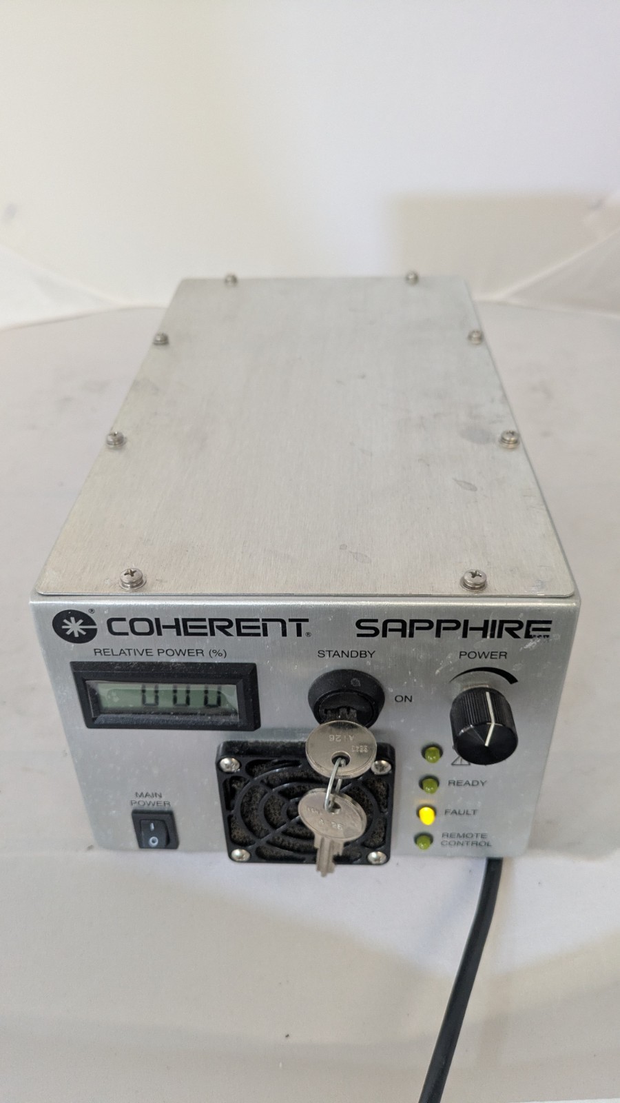 Coherent Sapphire 488-200 CDRH Laser System w/ Controller, Cables & Key – Power