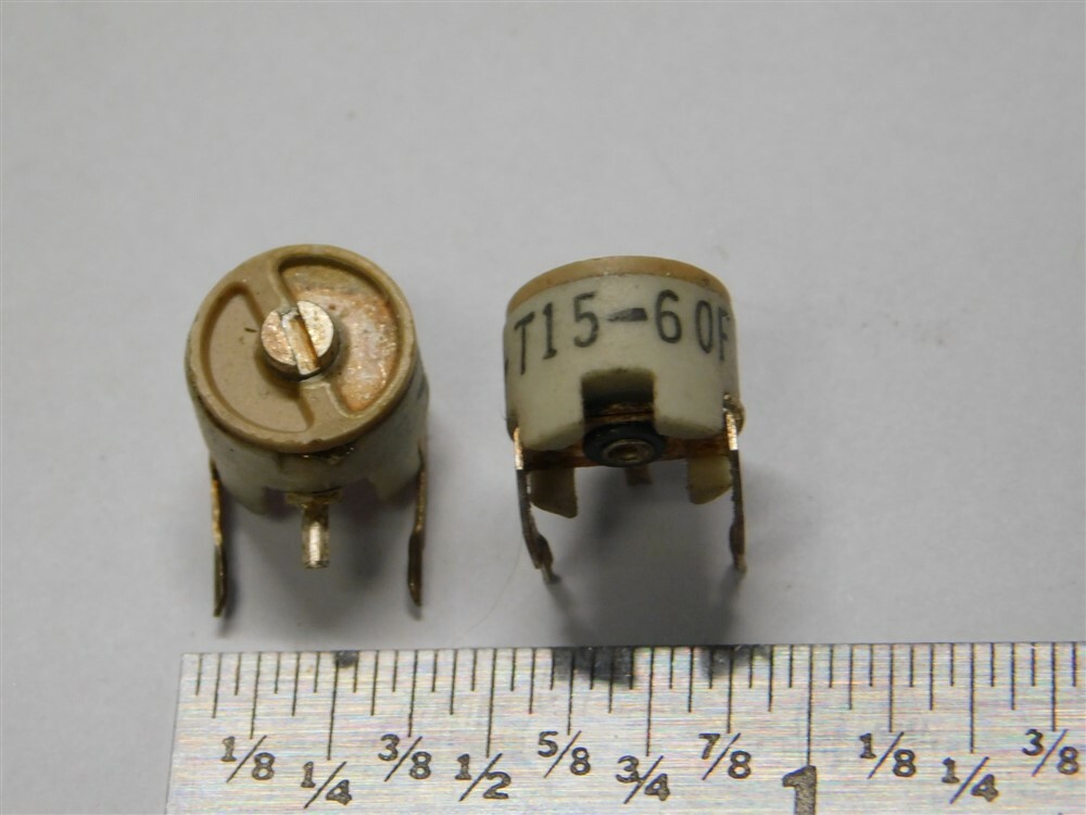 5 Tusonix 538-006-F-15.0-60 538 Series 15-60pF Ceramic Trimmer Capacitors