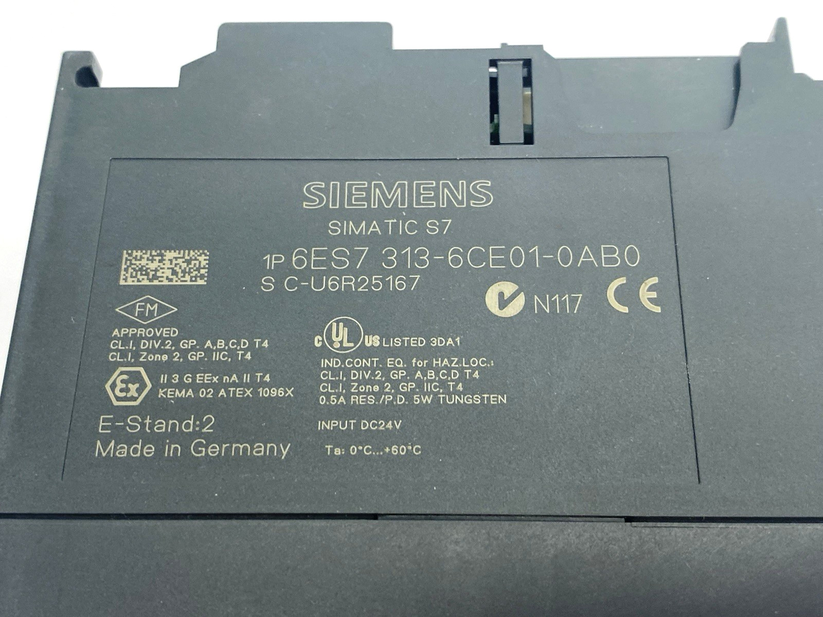 Siemens 6ES7313-6CE01-0AB0 SIMATIC S7-300 CPU Unit 313C-2 DP, 16DI/16DO, 32KB