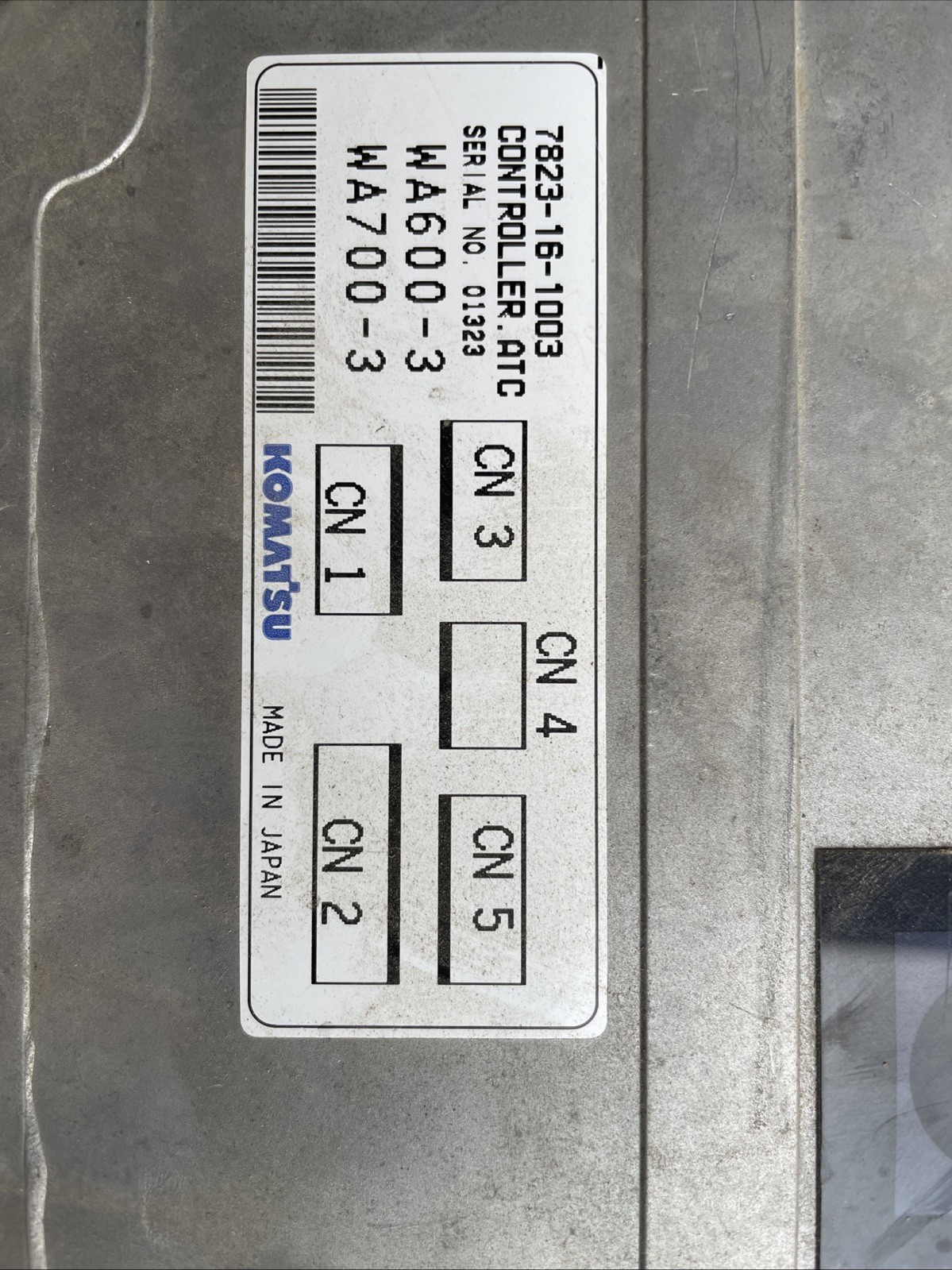 Komatsu Controller 7823-16-1003 Wa600-3 Wa700-3