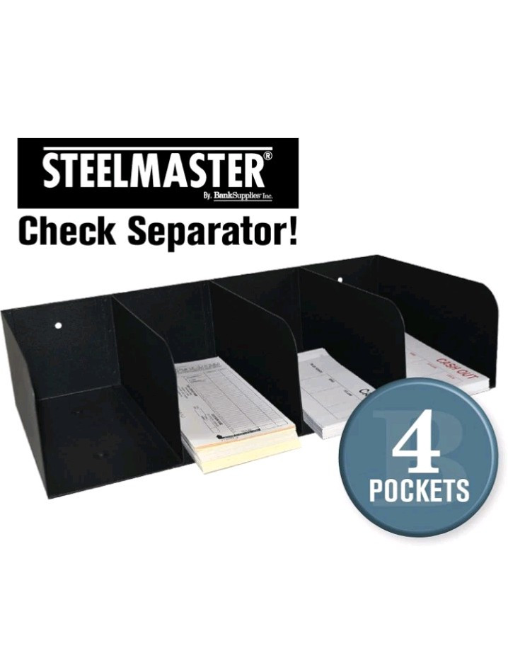 Powder Coated Crinkle Finish Document Organizer – 4 Pockets for Easy Access