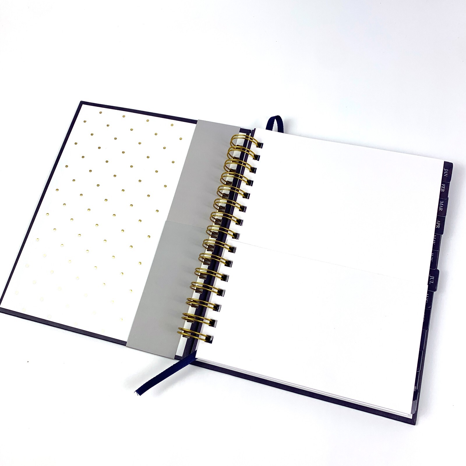 Pembrook Premium Spiral Bound Planner No Date Weekly Monthly Ribbon Bookmark 160