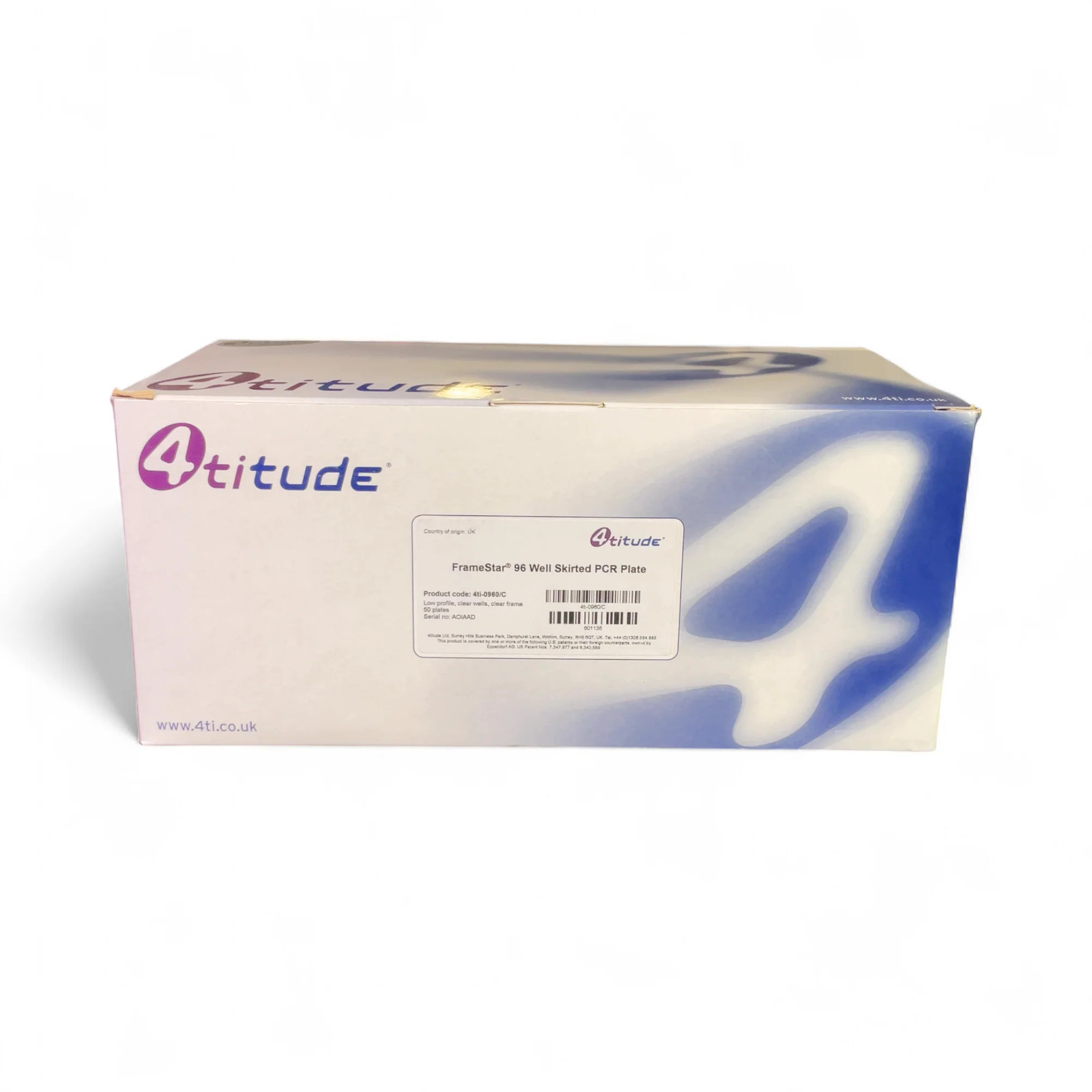 4titude FrameStar 96 Well Skirted PCR Plate 4ti-0960/C NEW Open Box Best Offer!