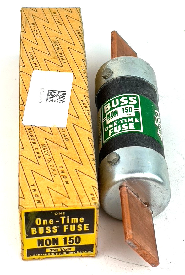 Bussman NON150 One Time Fuse 150A Buss 250V — New Old Stock