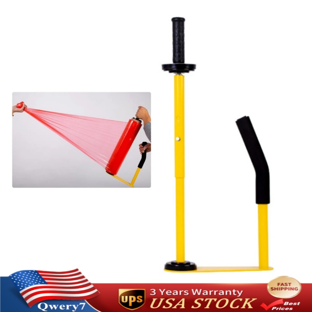 Stretch Film Dispenser Machine Pallet Wrap Dispenser Shrink Wrap Tool W/ Handle