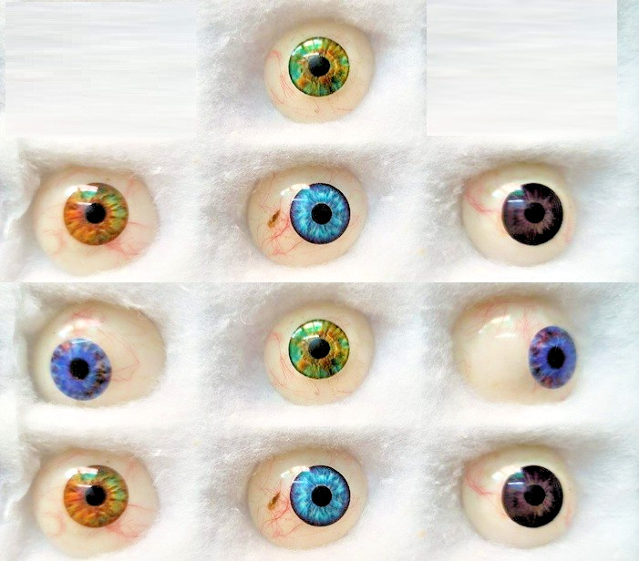Best Deal Custom-made Artificial Prosthetic Eyes Mix Colour Set of 10 Pcs