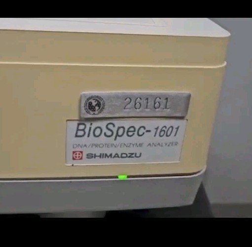 Shimadzu Biospec 1601 Spectrophotometer DNA Enzyme Protein Analyzer