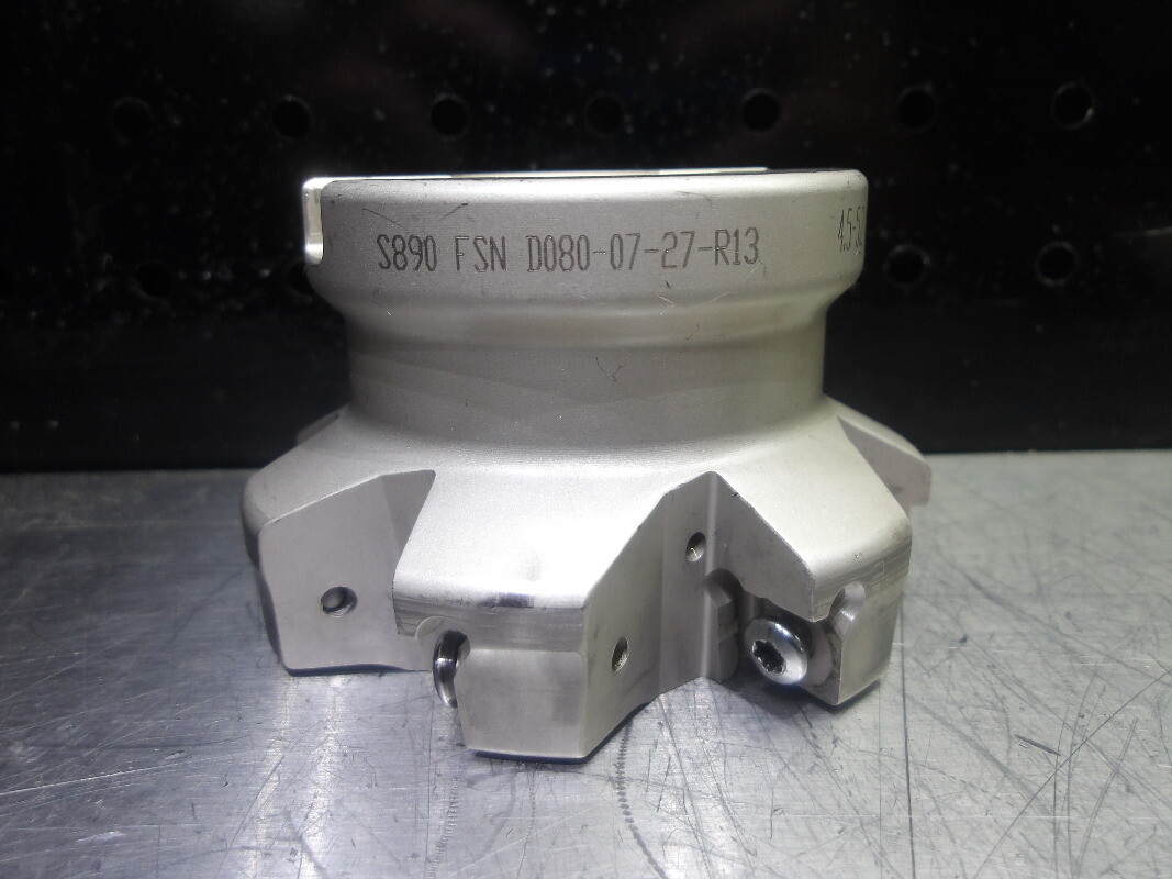 Iscar 80mm Coolant Thru Facemill 27mm Arbor S890 FSN D080-07-27-R13 (LOC2711A)