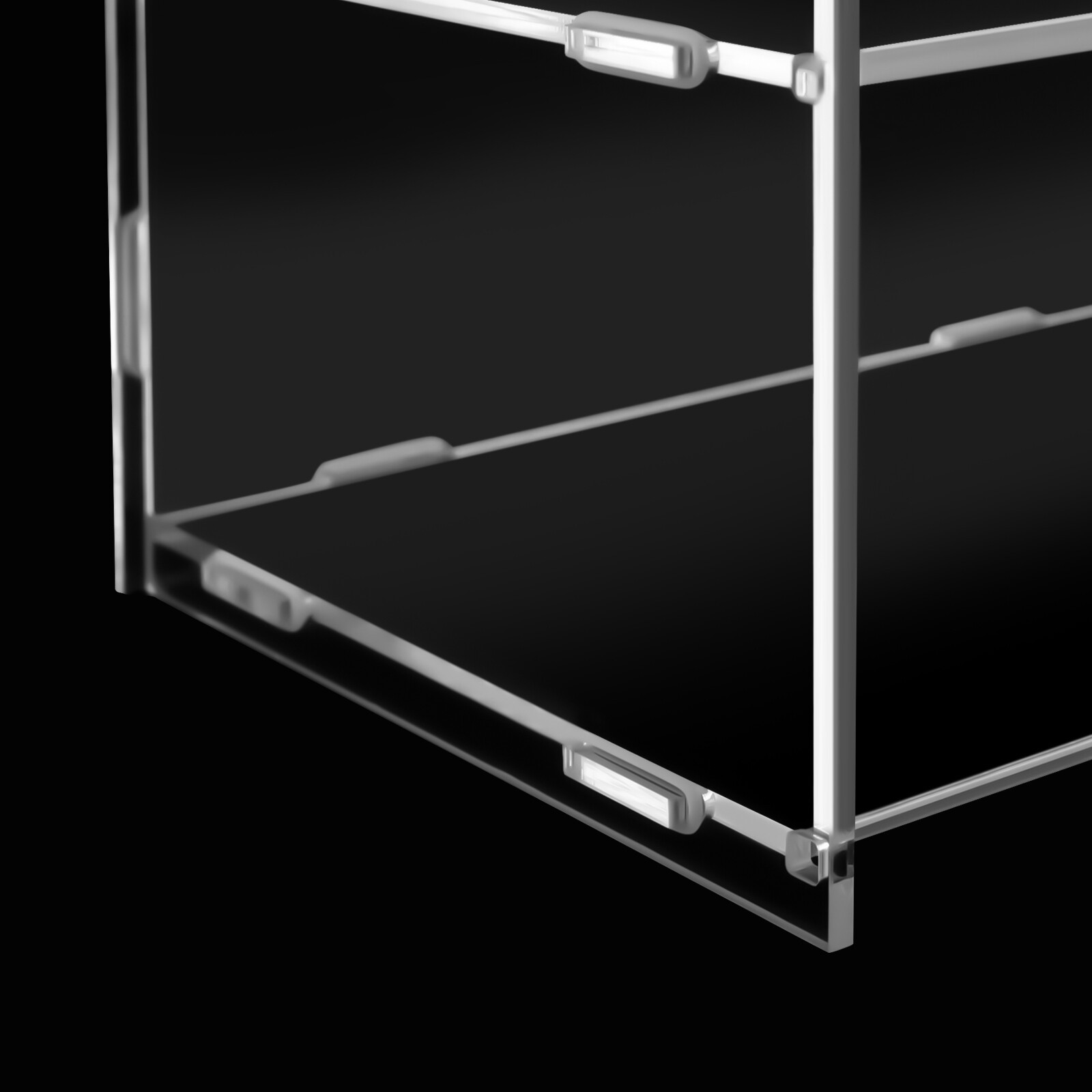5-Tier Acrylic Display Case Bakery Pastry Countertop Showcase 18.7*8.46*24.4in