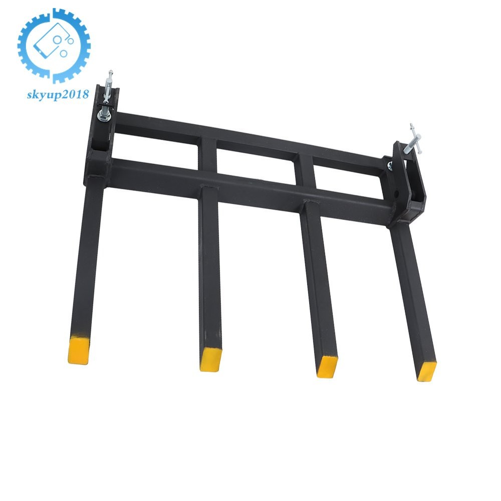 42″ Clamp On Heavy Debris Fork 2500 Lbs Universal For Tractor Skid Steer Buckets