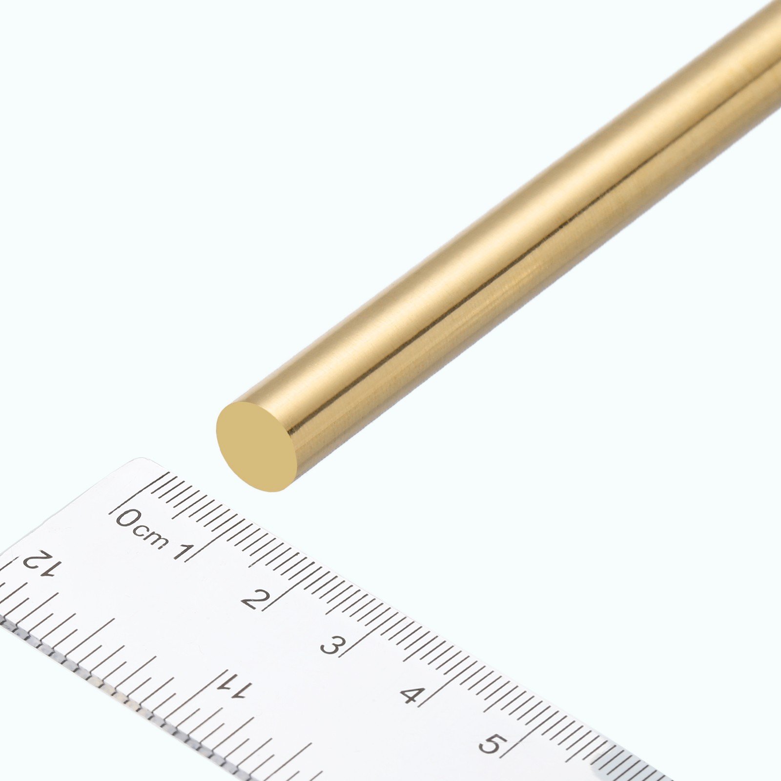 2mm Diameter 100mm Length Brass Solid Round Rod for DIY Craft 10Pcs