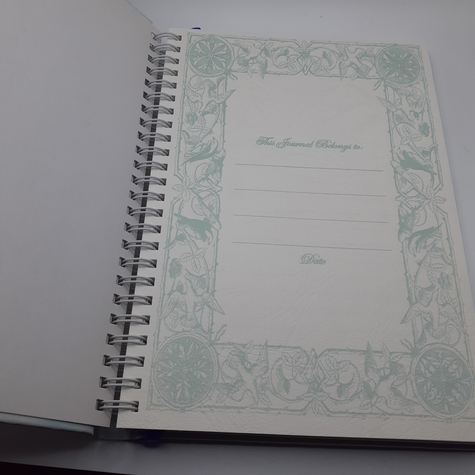 Blank Book Journal Rhapsody LTD English Tea Spiral Spring Floral 8.5″x6″ Gift