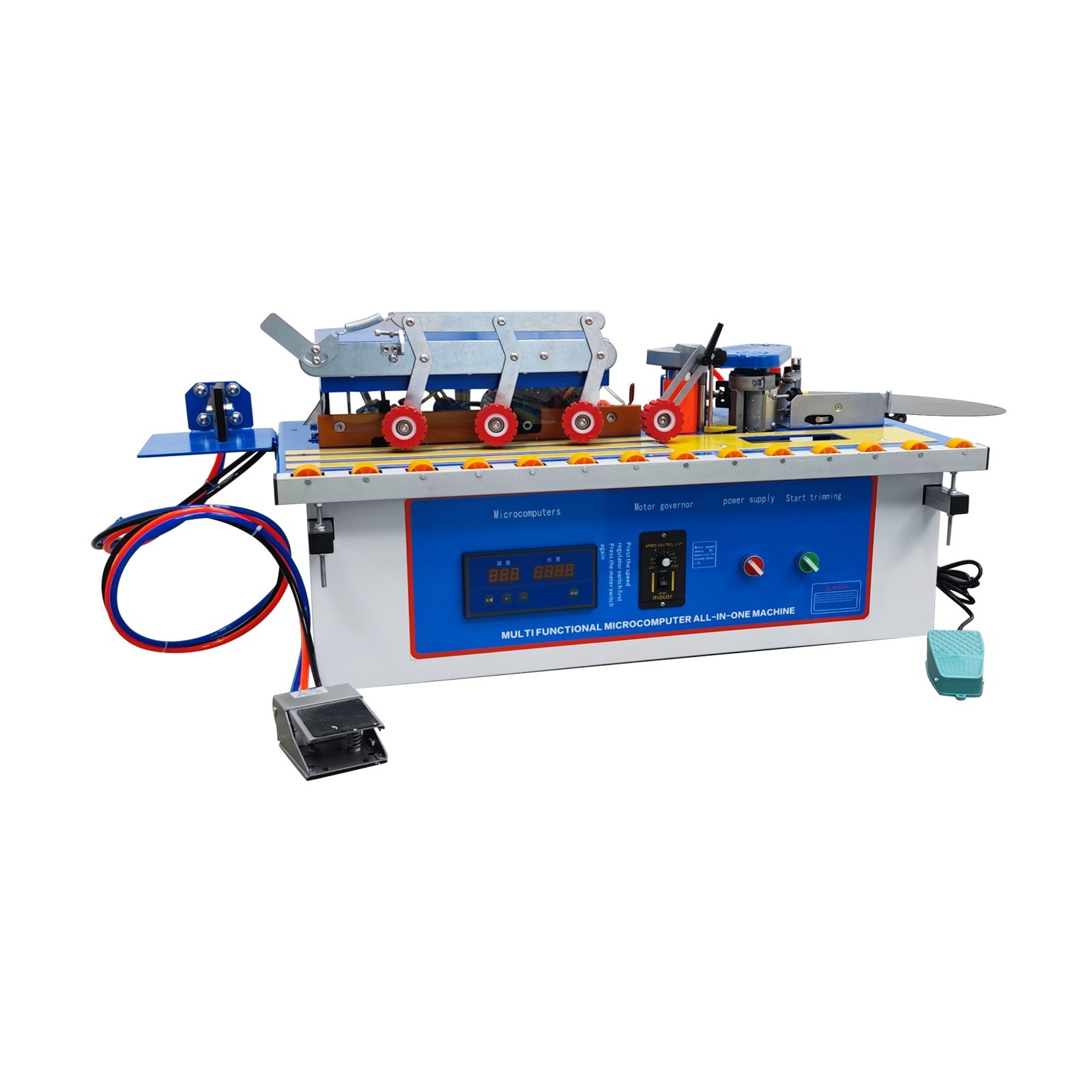 Integrated Edge Trimming Banding Machine for Straight And Curved Edges 0-6m/min