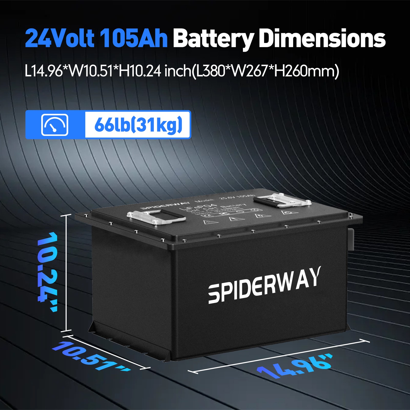 24V 105Ah LiFePO4 Lithium Battery Kit for Skyjack SJIII 3215 3219 3220 3226 Lift