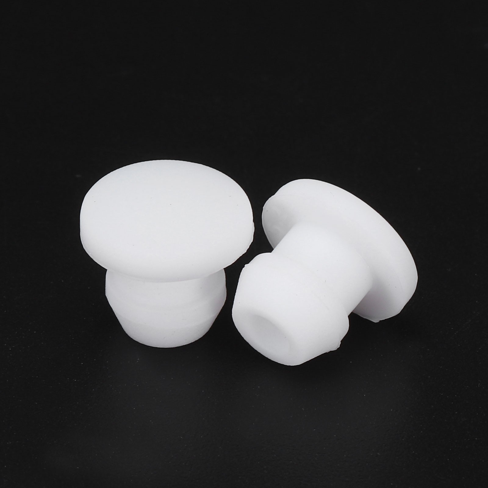 20pcs Silicone Hole Plugs Flush Type Panel Round Hole Plugs 5mm Dia.