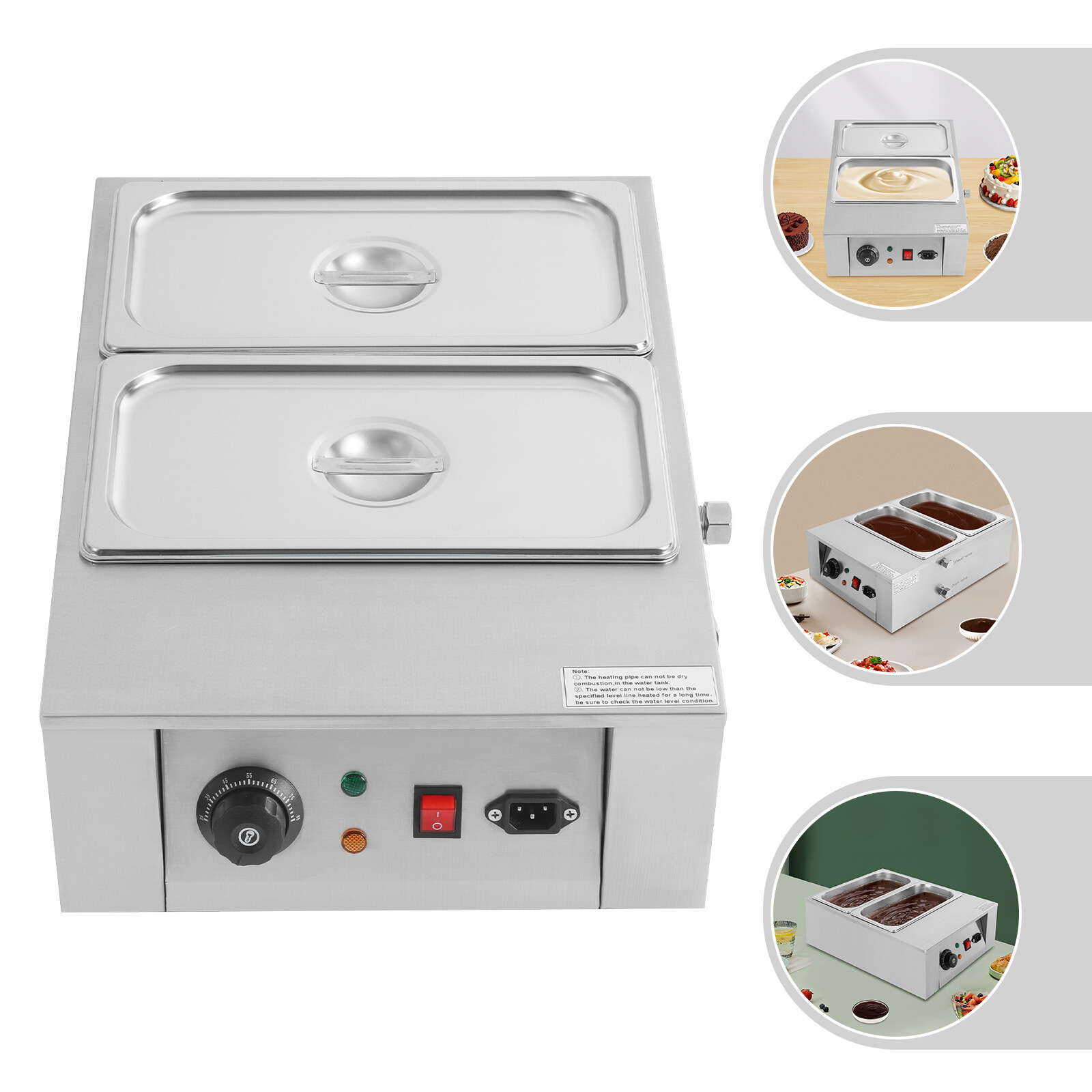 Chocolate Tempering Machine 8KG Commercial Electric Heating Pot Melter Maker NEW