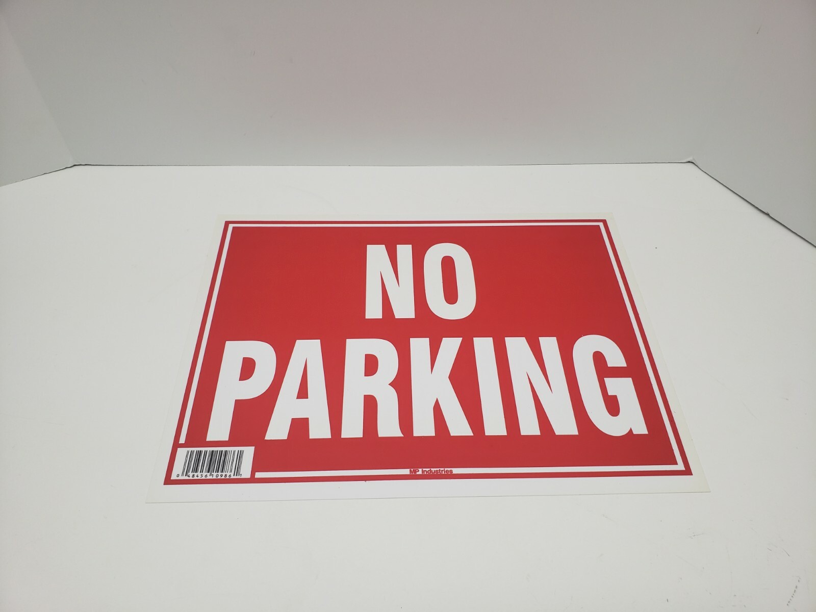 5 Pack, No Parking Sign 9″x12″ Durable Plastic, Weatherproof, Bright Visible