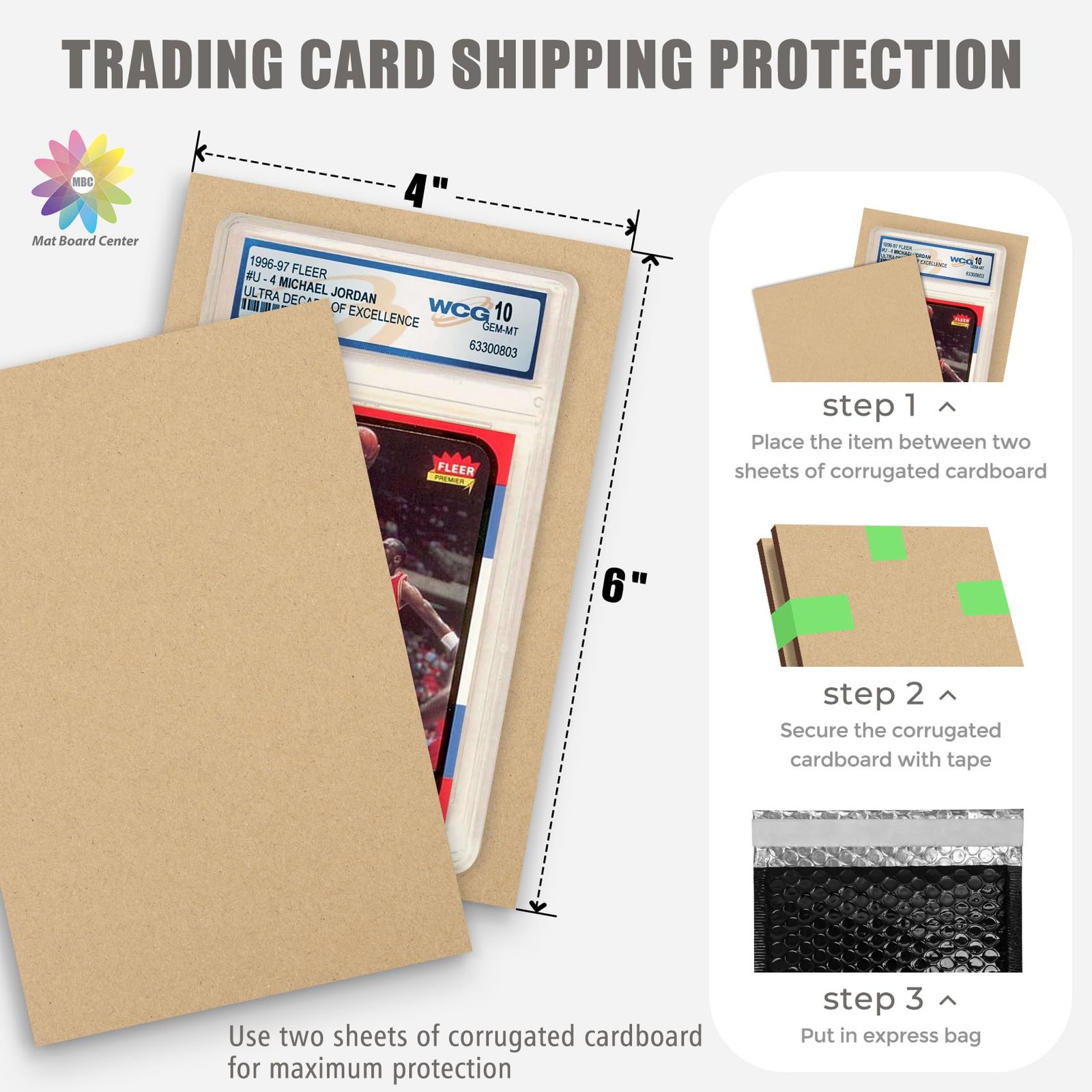 Corrugated Cardboard Sheets Flat Card Board for Packing Shipping Mailing Crafts