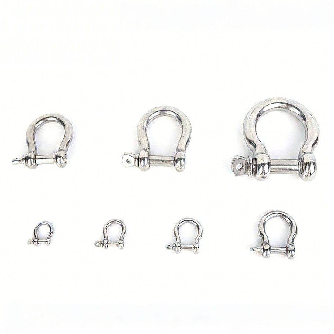 D and Bow Shackles 4mm 5mm 6mm 8mm 10mm 12mm~38mm 316 Stainless Steel D Shackle