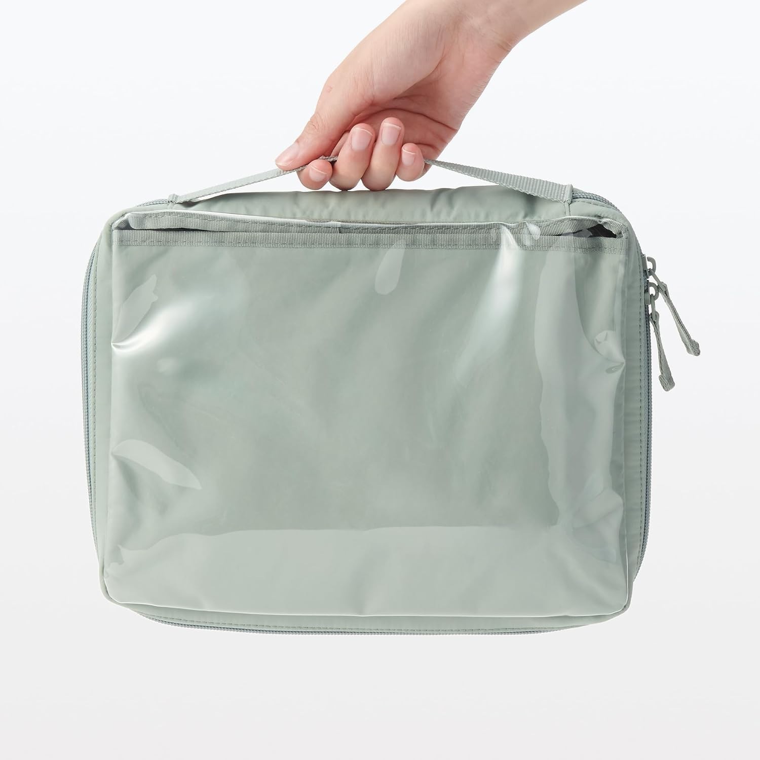 NEW MUJI Pocket-selectable Collection Case A5 Wide Moss Green A
