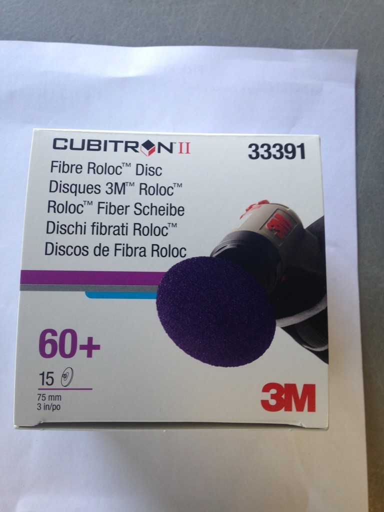 3M Cubitron II Fibre Roloc Disc, 3″ 60+ Grit : 33391