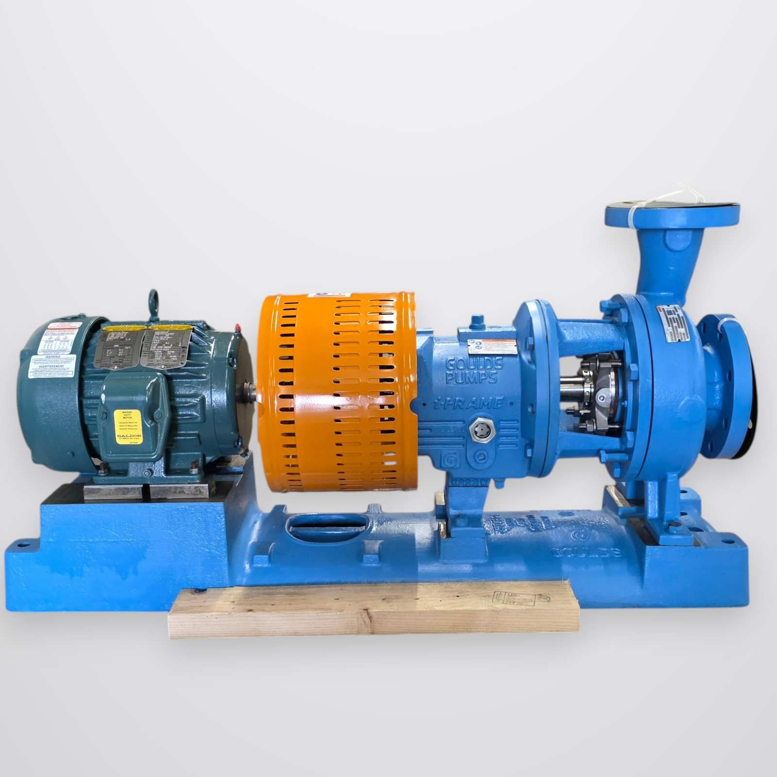 Goulds Pumps 3196 3×4-8G i-Frame Centrifugal Pump w/ 5HP 3-Ph Motor, New Surplus