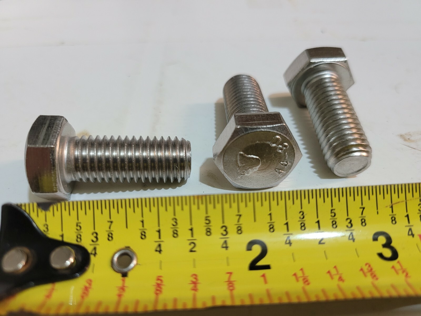 50) M12 x 30mm Hex Head Machine Screw 933 Stainless Steel A4 Class 80 RH Thread