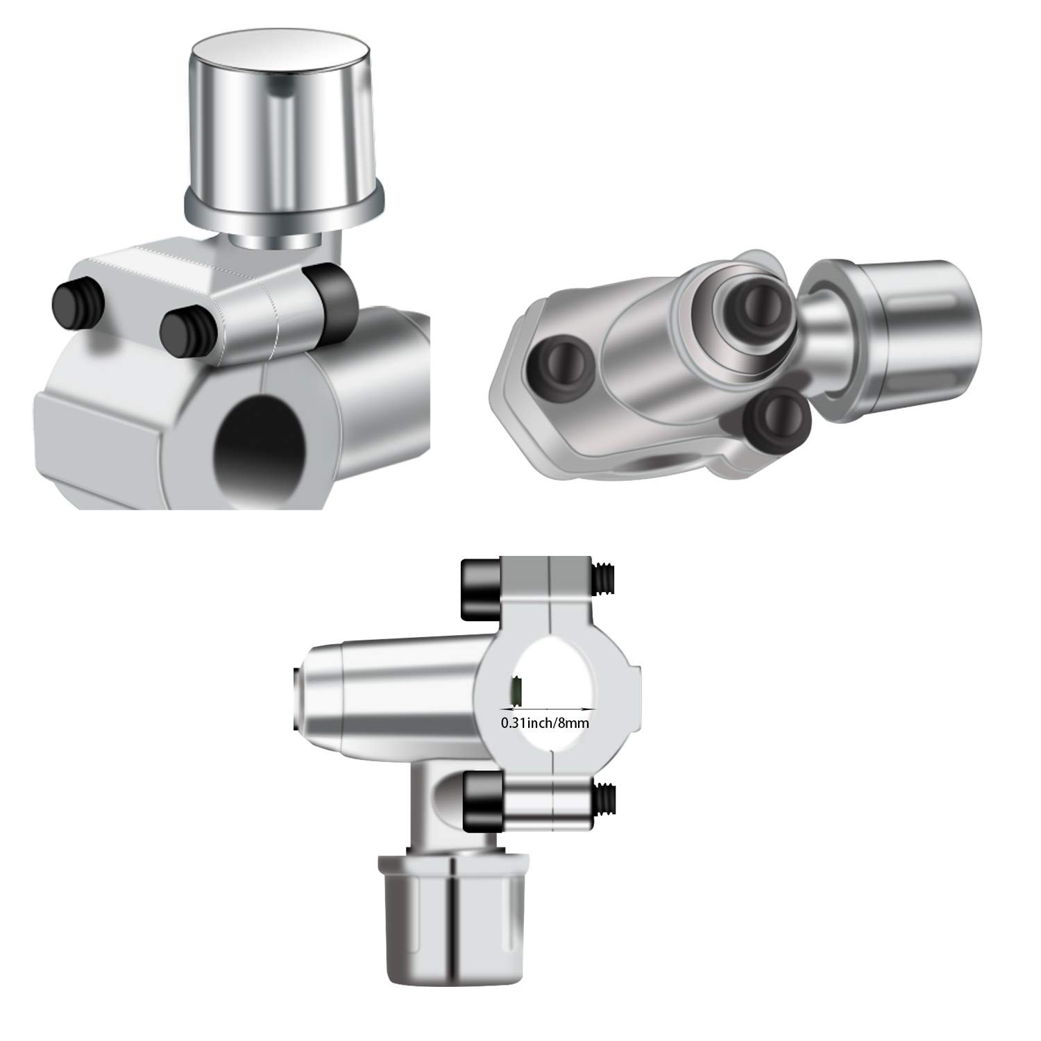 6 Pack BPV31 Bullet Piercing Valve Line Tap Valve Kits Adjustable Valve for A…