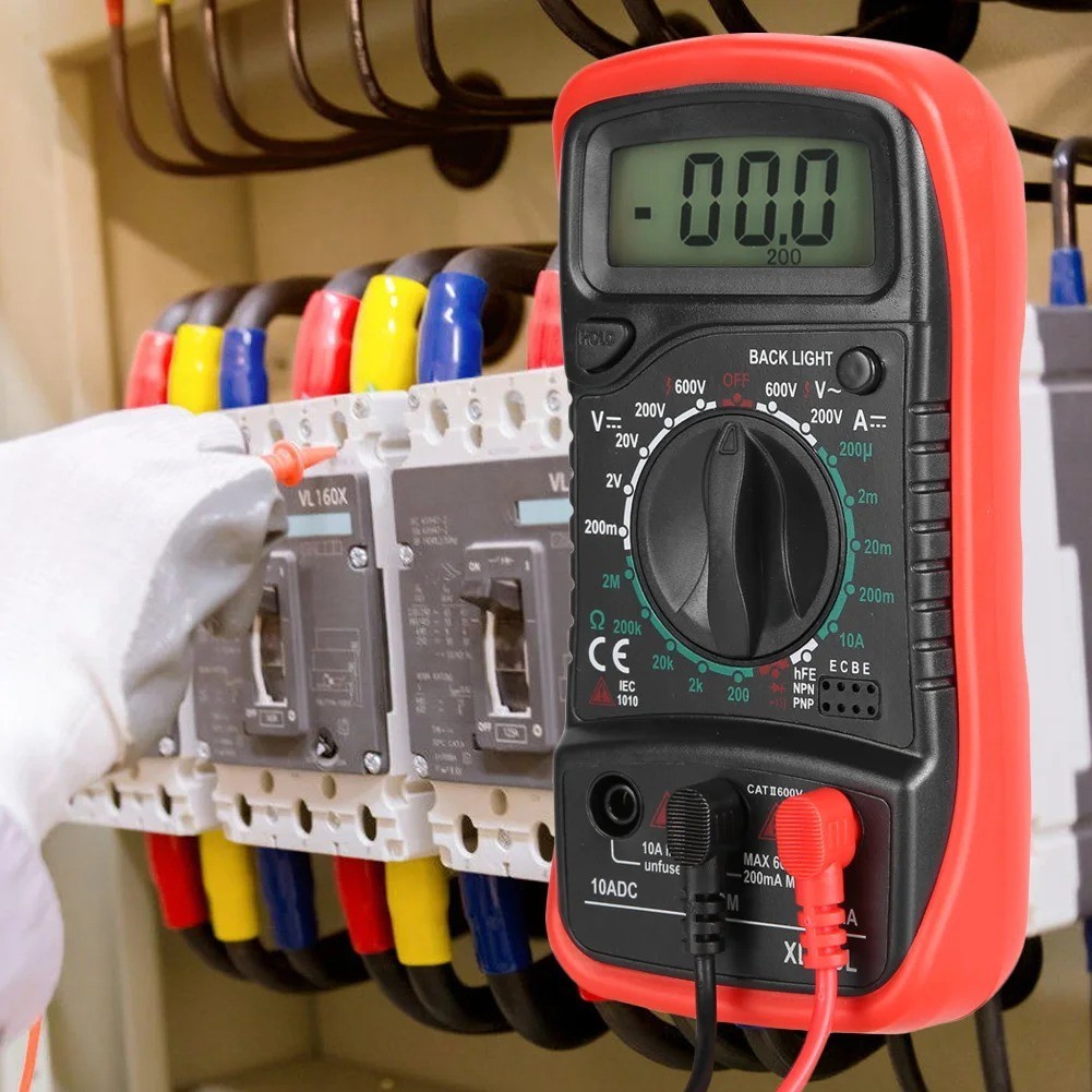 Digital Multimeter AC DC Voltmeter Ammeter Ohmmeter Volt Tester Meter XL830L USA