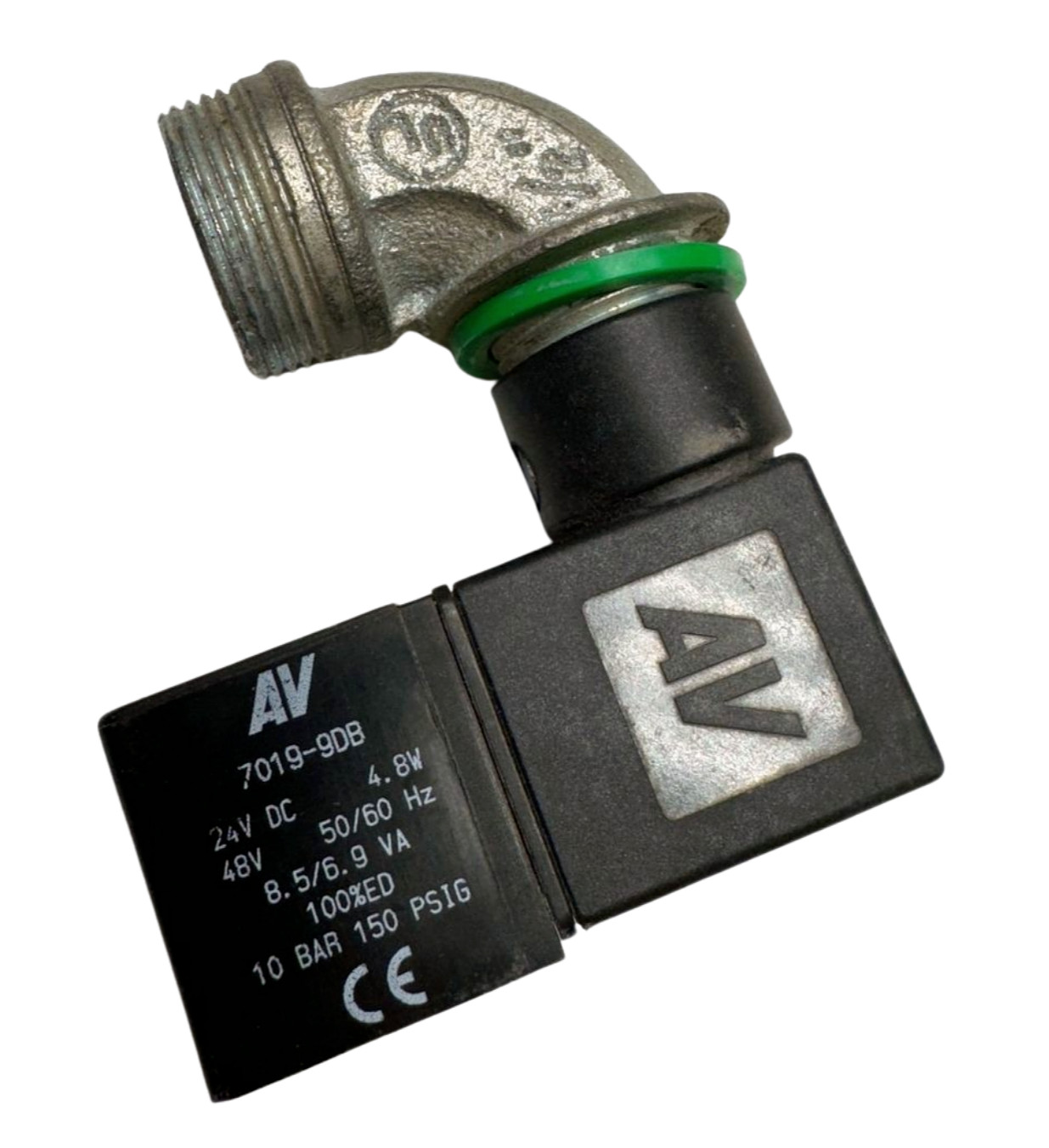 AV 7019-9DB Automatic Valve Coil, 24VDC, 48V, 50/60Hz, 8.5/6.9VA w/1/2″ Elbow