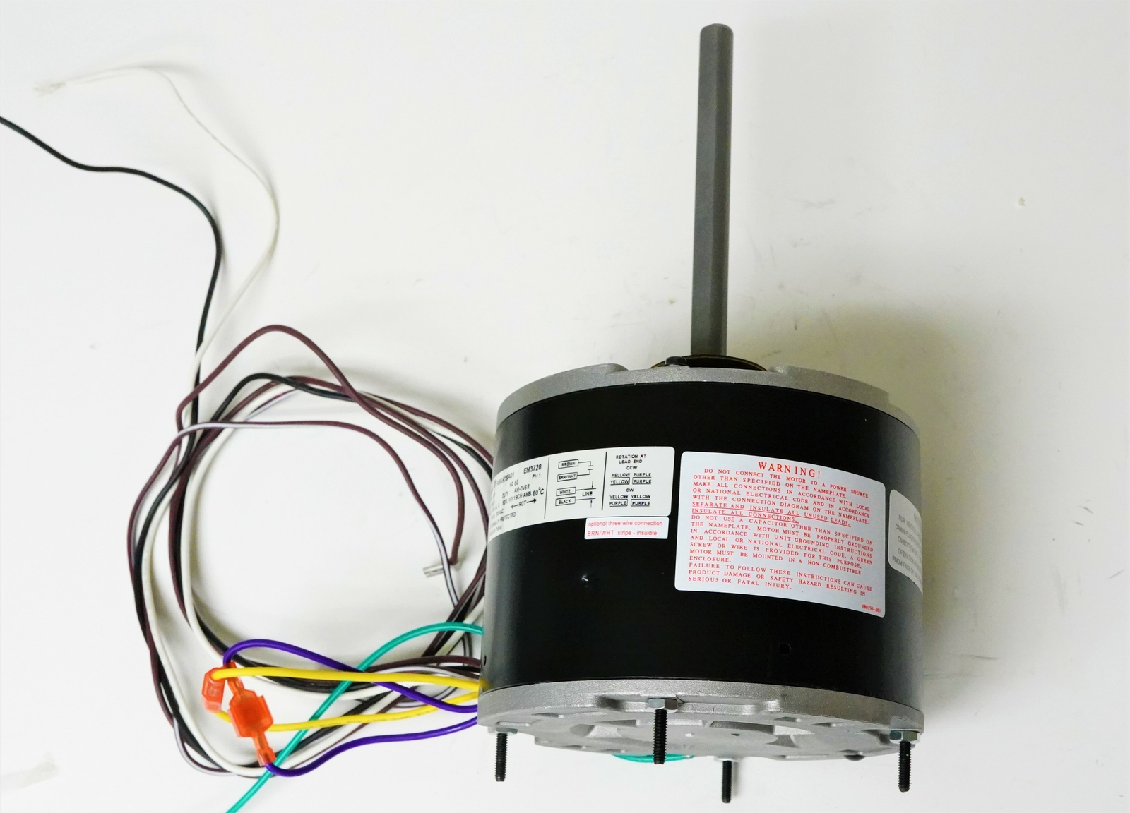 Air Conditioner Condenser Fan Motor 1/4 HP 230 Volts 1075 RPM EM-3728 OGD1026